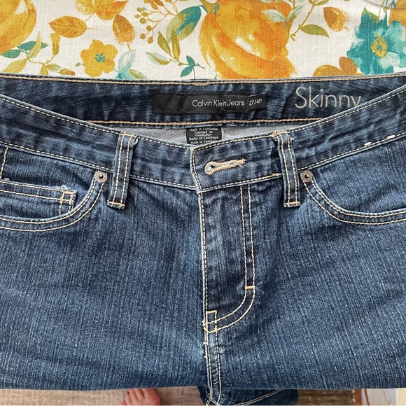Calvin Klein Jeans Dark Blue Skinny Fit - Picture 1 of 5